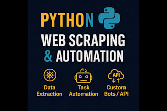 automate your web tasks and scrape any website using python