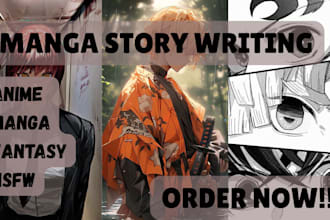 write your manga script, anime, manhwa, comic, youtube script, manga recap
