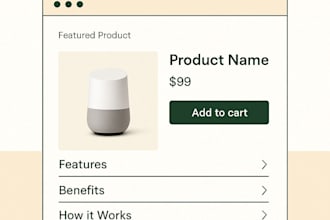 design a professional high converting shopify product page