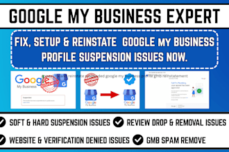 appeal, fix and reinstate suspended google my business profile gmb reinstatement