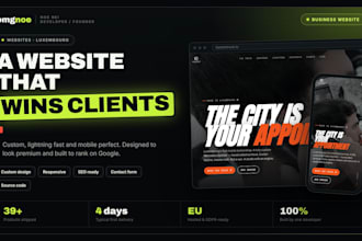 build a professional business website that wins you clients