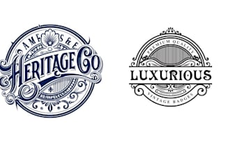 create vintage, retro hipster badge, business logo design