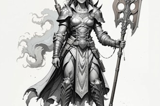 dnd character art and dnd character art