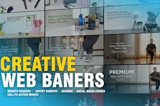 design website banner, web slider, and shopify banner