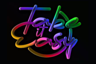make a hand lettering graffiti signature logo design