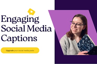 create engaging social media captions and copy