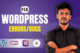 fix wordpress bugs, errors, plugin issues, and responsive problems