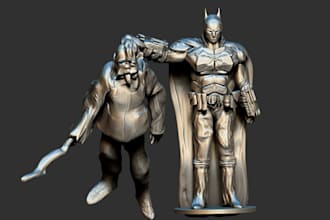 sculpt cartoon model,action figure,dnd miniature,articulated figure,resin print