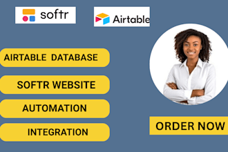setup airtable database softr clientportal glide app website