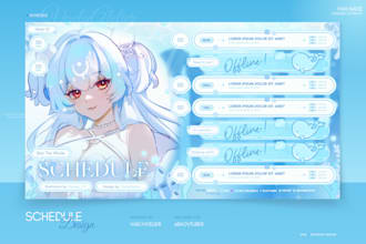 design awesome schedule for vtuber and streamer