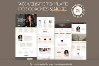 design life coaching wix website, coaching wix studio, wix ecommerce