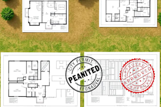 design floor plan, foundation plan, framing plan for permit, pe stamp approval