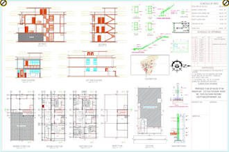 draw 2d floor plan, blue print and sketches for you using autocad