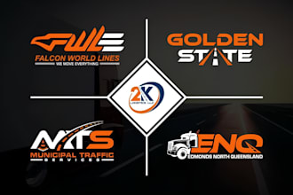 do modern automotive car wash and auto detailing logo design