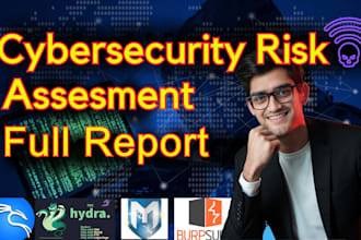 perform a detailed cybersecurity risk assessment report for website
