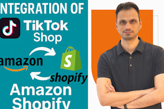 integrate usa tik tok shop with shopify,amazon and  sync all your products