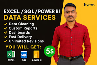 clean and analyze your data using excel, sql, or power bi