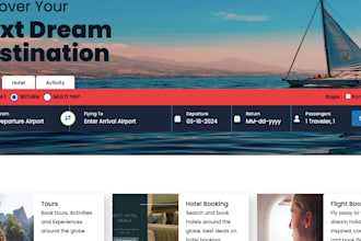 build travel agency website with gds api payment integration, amadeus, sabre api