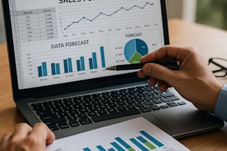 create sales forecast, financial model, and dynamic excel dashboard