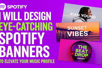 design  spotify playlist covers and custom playlist banners