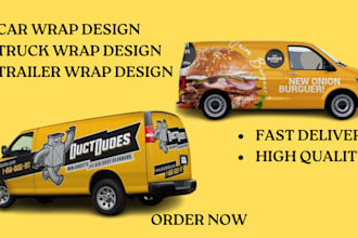 professional car wrap, vehicle wrap, van wrap, truck wrap, trailer wrap design