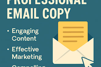 write high converting email copy for newsletters and campaigns