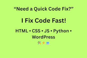 fix HTML CSS javascript bugs and python code