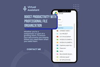 organize your files on onedrive, dropbox or google drive
