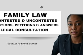provide legal advice and support in family law for self representing litigants