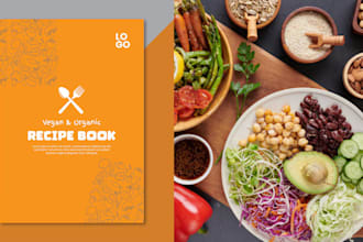 cookbook design recipe book, book cover design