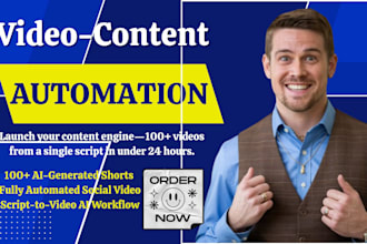 do ai short video automation runway elevenlabs n8n zapier autopost crm tools