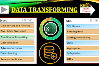 clean, format, merge, split excel data