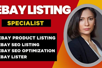 be your ebay lister do ebay listing, ebay SEO product listing, bulk upload
