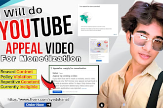 create a powerful youtube appeal video for reused content monetization