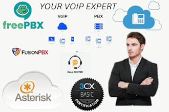 install voip, freepbx, asterisk, vicidial, magnus billing, fusionpbx, 3cx, pbx