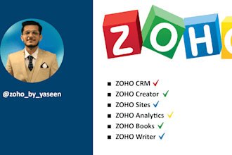 be your zoho developer for CRM, creator, sites, analytics