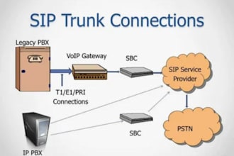 create spoof api for sip trunk configuration, avaya pbx, voip, twilio 3cx did