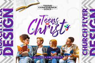 do modern church flyers, posters, and bulletins for events and worship services