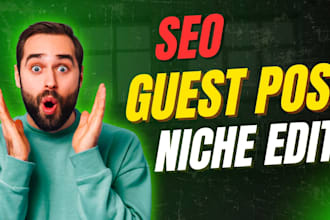 provide SEO backlinks niche relevant guest post link building service