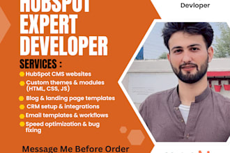 create a fully editable hubspot landing page for your brand