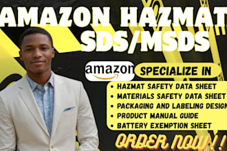 create amazon sds, msds, and hazmat safety data sheets compliance for amazon fba