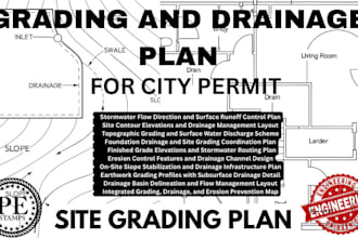 design civil stormwater management, drainage, and grading plans