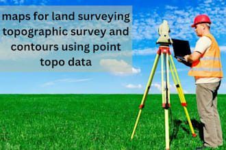 do maps for land surveying topographic survey and contours using point topo data