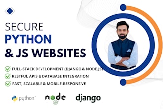 code a powerful, secure website with python and javascript