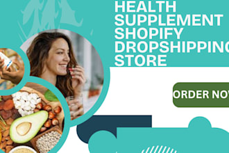 design supplement wellness shopify  private health label sale marketing website