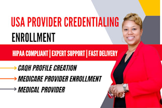 do provider credentialing enrollment for USA states medical assistance program