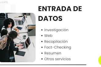 entrada de datos o data entry