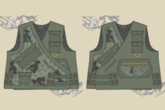 create digital streetwear fashion mockups and techpacks