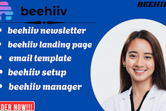 setup beehiiv newsletter design landing page