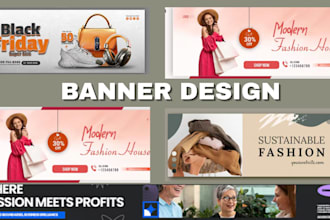 do linkedin banner youtube banner shopify etsy shop banner design gaming banner